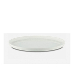 Плоская тарелка Palm Outdoor PM922 ⌀254мм 24мм белая с чёрным основанием из тритана