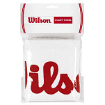 Wilson WRZ540000 полотенце Court Белая  White / Red