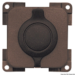 Telephone/lighter socket for outdoors brown, 14.661.02