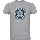 Купить Kruskis CA65500158C063 Футболка с коротким рукавом Compass Серый Heather Grey S 7ft.ru в интернет магазине Семь Футов