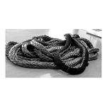 Трос швартовный с 1 огоном English Braids Steelsafe 99 Stsf99_25M_1RL Ø36мм 115000кг 12прядей 25м из черного Dyneema
