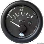 Guardian oil pressure gauge 0-5 bar black 12 V, 27.429.01