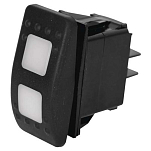 Euromarine 050067 On-Off-On Светодиодный водонепроницаемый кулисный переключатель Black