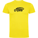 Kruskis CA65500403K205 Футболка с коротким рукавом Grouper Tribal Желтый Yellow XL
