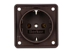 BERKER 941852501 INTEGRO FLOW Розетка/коричневый, матовый