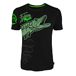 Hotspot design 010000806 Футболка с коротким рукавом Fishing Mania Pike Черный Black 3XL