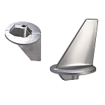 Enrico polipodio 2626301 80-140HP Анод с длинным ребристым цинком Stern Drive  Silver 90 x 118 mm 