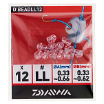 Daiwa DBEADL12 Одиночные заклепки Бесцветный Clear L 
