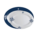 Купить Набор сервировочных тарелок Marine Business Northwind 15009 300x225мм 350x255мм 2шт из белого/синего меламина 7ft.ru в интернет магазине Семь Футов
