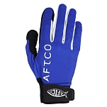 Рыбацкие перчатки Aftco JigPro GLOVEJ-BLU-XXL 2XL из синего кевлара с синтетической кожей для джиговой рыбалки