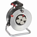 Brennenstuhl 1195066 Катушка кабеля 4 розетки с выключателем 50 m Серебристый Silver  Techinn