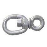 Oem marine AC281210B1 Оцинкованный поворотный Серебристый Grey 10 mm
