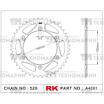 Звезда для мотоцикла ведомая алюминиевая A4001-51 RK Chains