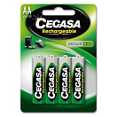 Купить Cegasa 104370 1x4 Перезаряжаемые батарейки типа АА Серебристый Green / Silver 7ft.ru в интернет магазине Семь Футов