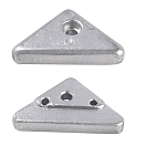 Купить Enrico polipodio 2626515 Duo Prop 290 Цинковая пластина Анод  Silver 65 x 38 x 13 mm  7ft.ru в интернет магазине Семь Футов
