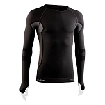 Lurbel 00A2.268M.0303.XXL Базовый слой с длинным рукавом Cristallo neutral Черный Marengo 2XL