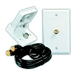 Jr products 342-47815 Комплект для установки телевизора внутри и снаружи Серебристый Polar White