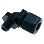 Sea recovery par0204011769 пластиковый соединитель 90º 1/4 FPT Black 10x10x8 3/8TU