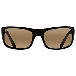 Maui jim h202-2m-os поляризованные солнцезащитные очки Peahi H202 Black Matte Rubber 20x10x10 HCL® Bronze/CAT3