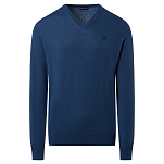 North sails 699774-0787-M Свитер с V-образным вырезом 12Gg Голубой Dark Denim M