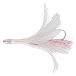 X-Way 77380 Crystal Jig Feather Pearl установлен Белая Natural Feather