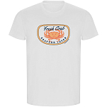 Kruskis CA66900601C075 Футболка с коротким рукавом Fresh Crab ECO Белая White 3XL