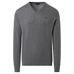 North sails 699774-0928-XS Свитер с V-образным вырезом 12Gg Серый Medium Grey Melange XS
