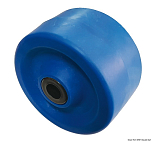 Бортовой ролик повышенной нагрузки из синего полимера и резины 135 х 75 х 22 мм, Osculati 02.029.10 для лодочных прицепов