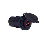 Разъем USB Skipper 5В 2,4А+QC3.0  sk51880-1-spot
