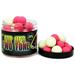 Pro elite baits C8434185 Bloody Mulberry Fluor Two Tone 200ml Всплывающие окна Бесцветный Pink / White 14 / 20 mm 
