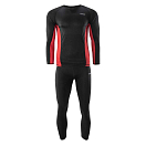 Купить HI-TEC M000190214-XXL Набор базовых слоев Kamo Черный Black / Haute Red 2XL 7ft.ru в интернет магазине Семь Футов