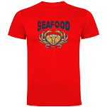 Kruskis CA65500560C066 Футболка с коротким рукавом Seafood Crab Красный Red 2XL