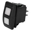 Купить Euromarine 050068 MOM-Off-On Светодиодный водонепроницаемый кулисный переключатель Black 7ft.ru в интернет магазине Семь Футов