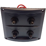 Goldenship GS11180 15A 12V 4 Переключатели Панель Черный Black 97 x 110 mm 