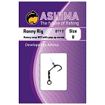 Ashima fishing ASPUR8876 Heavy Carp Ronny 887 Всплывающий винтовой лидер Clear 6