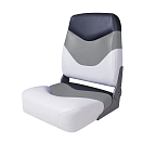 Купить Сиденье мягкое складное Premium High Back Boat Seat, бело-серое Newstarmarine 75128WGC 7ft.ru в интернет магазине Семь Футов