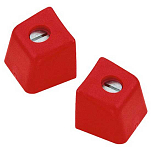 Harken 173 Small Boat Low Beam End Stops 2 Units Красный Red