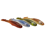 Savage gear 76754 Slender Scoop Shad Мягкая приманка 130 mm 12g 4 Единицы Dark Water Mix