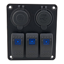 SEATEC Панель управления с двойным USB-разъемом и разъемом для прикуривателя