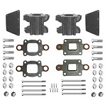 Barr marine BARRMC-20-864908A1 Mercruiser 15.24 cm Комплект удлинителей выпускного колена с сухим уплотнением  Grey / Black