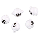 Купить Mikado AM-SUR-KU02-8-W/B Плавающие бусины Белая  White / Black 8 mm  7ft.ru в интернет магазине Семь Футов