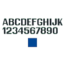 Купить International letterfix 59590171 1 Наклейки с цифрами Бесцветный Blue 100 mm  7ft.ru в интернет магазине Семь Футов