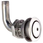 Seachoice 50-23061 Flush Mount Fuel Vent Серый  Silver 90 Degrees 