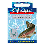 Gamakatsu 180050-00600-00022-00 Booklet Trout Sbi 2030-е годы Палатка Крюк 0.220 Mm 180 См Серебристый Blue 6 