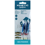 Kinetic F120-064-048 Sabiki Mini Makk Рыболовное Перо Многоцветный Yellow / Orange
