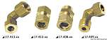 Pipe joint 90°. male 14x1/2". 17.409.07