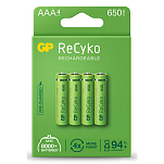 Gp 38423 Recyko R3 AAA Аккумуляторная батарея 4 единицы Зеленый Green