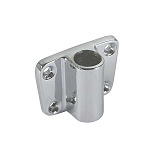 Foresti & suardi 909014 14 mm Боковая опора Oarlock из хромированной латуни Серебристый Silver 50 x 38 x 21 mm