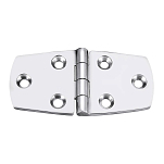 Marine town 4949500 76.5x37.5x3.5 mm Шестигранный шарнир из нержавеющей стали Серебристый Silver