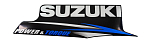 Наклейка капота Suzuki DT9.9A-15A (Suzuki), правая 6144395L10000